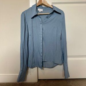 Blue button down